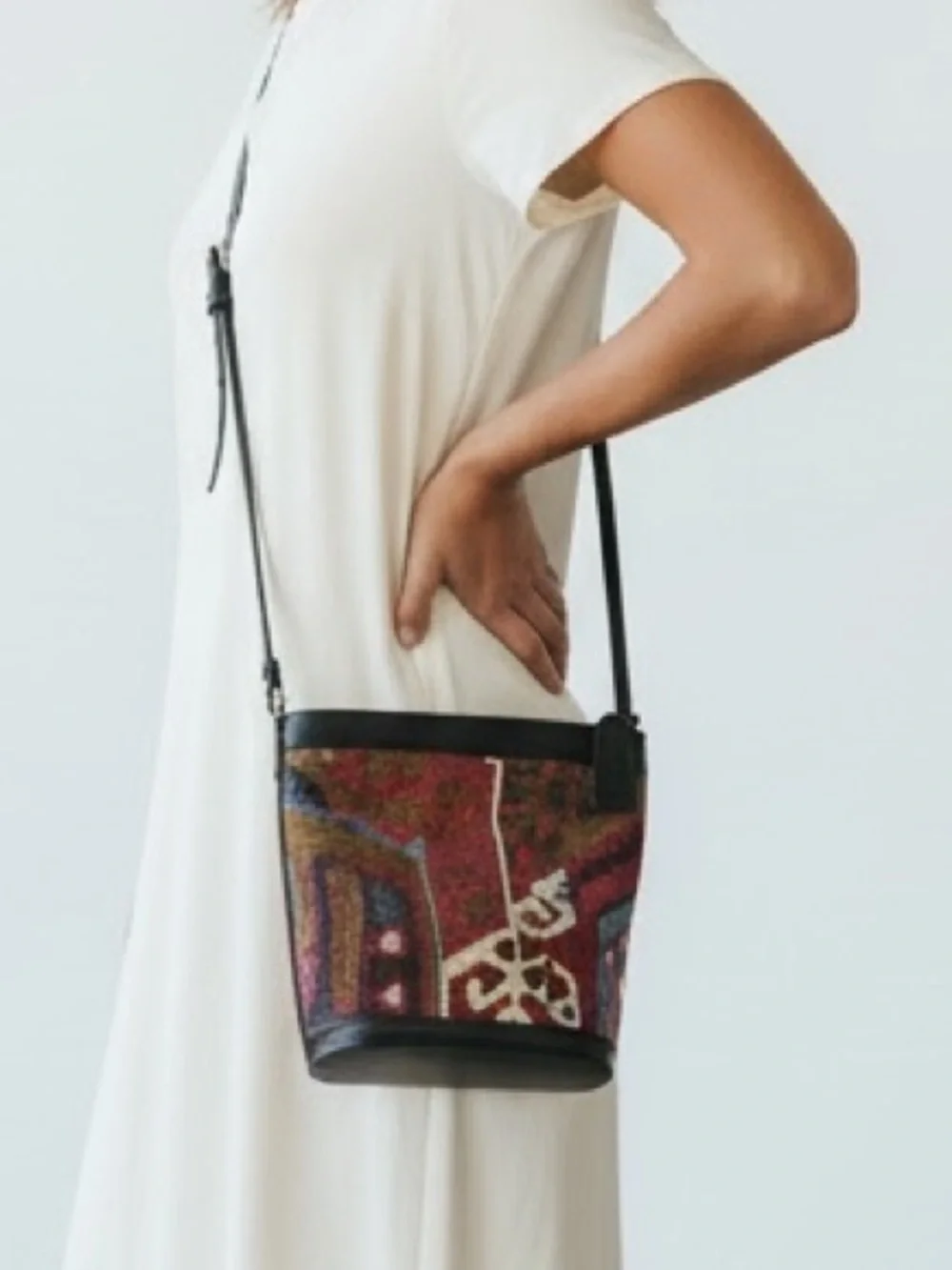 Kilim Turkish Wool & Leather Handbag